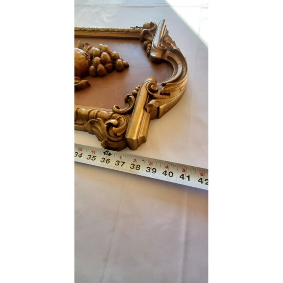 Vintage Mid Century 1974 Syroco Grapes Pomegranates Wall Plaque Large 41'' - Picture 8 of 10